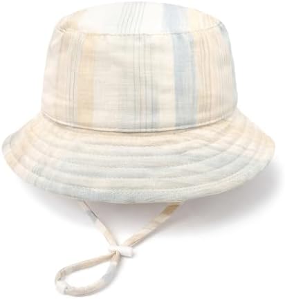 Baby Sun Hat Infant Toddler Summer Cotton Yarn Beach Bucket Hat by DANMY