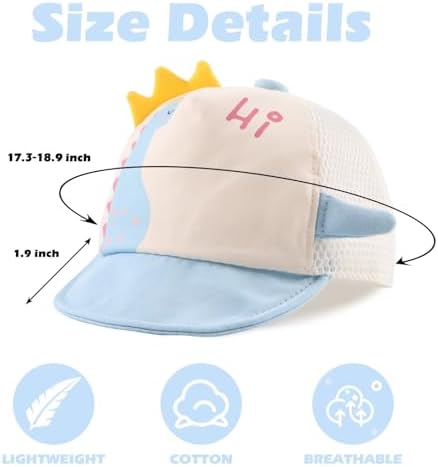 JANGANNSA Baby Duck Cap Infant Kids Sun Hat Bear Cute Cartoon Caps Spring Summer - Image 6