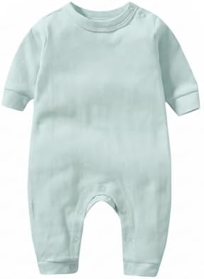 Unisex Baby romper, Long Sleeve 100% Cotton Baby Clothes, Baby Footless Jumpsuit by Jomixa