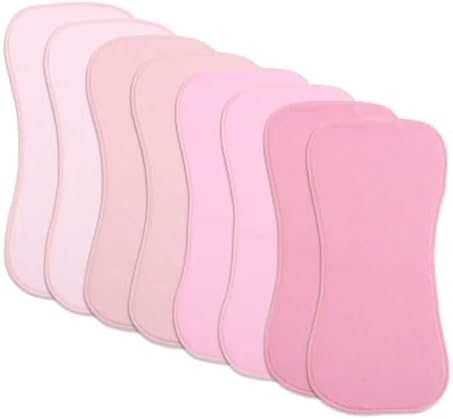 8 Pack Baby Burp Cloths, Unisex by Unknown