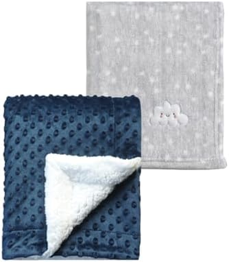 CREVENT 2Pcs 30''X40'' Cute Cozy Fluffy Warm Baby Blankets by CREVENT