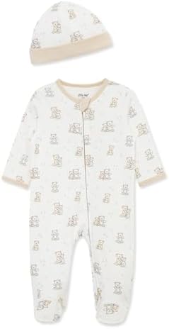 Little Me Baby Boy Clothes 2-Piece Baby Sleeper and Cap Set, 100% Cotton by LittleMeChildrensApparel