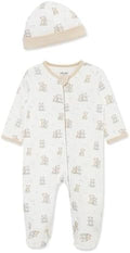 Little Me Baby Boy Clothes 2-Piece Baby Sleeper and Cap Set, 100% Cotton by LittleMeChildrensApparel