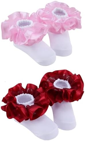 PrinceSasa Little Baby Girl Princess Lace Ruffles Socks Set - Image 5