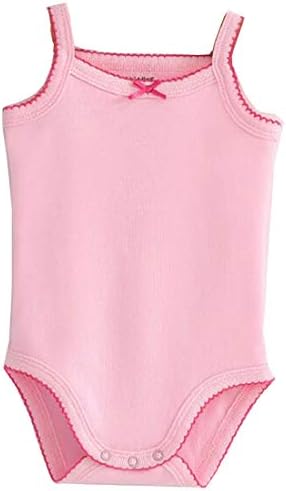 Girls Spaghetti Strap Bodysuit Sleeveless Tank Top Cotton One-Pieces Pack of - Image 3