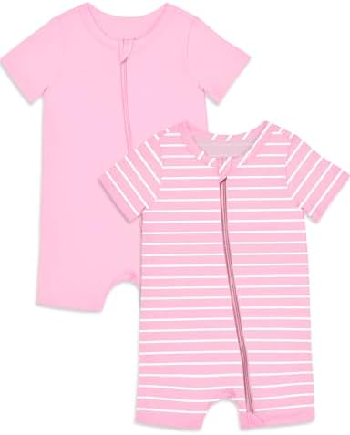 Jimonda Baby Rompers Cotton Boys Girls Short Sleeve Sleepers Pajamas Pjs | Two by JimondaBaby