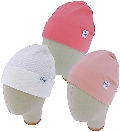 Jersey Beanie Hat for Newborn Baby Boys Girls Silky Satin Lined Hats Bonnet - Image 2