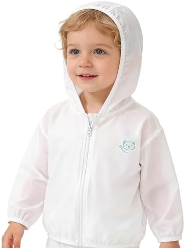 Toddlers-Baby Sun-Jacket UV-Protection-Hoodie Long-Sleeve Zip by HinyBoeh
