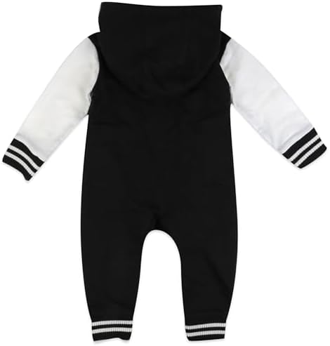 HonestBaby Baby Boys' Hoodie Coverall Team Varsity 100% Organic Cotton - Image 2