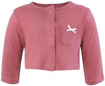 Hudson Baby Infant and Toddler Girls Cotton Dress and Cardigan Set - Image 5