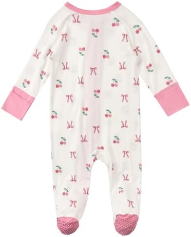 Aablexema Baby Rayon of Bamboo Footed Pajamas Zipper - Image 5