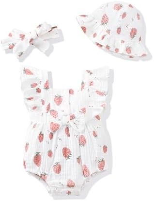 Renotemy Baby Girl Clothes Summer Newborn Girls Outfits Preemie-18Months by Renotemy