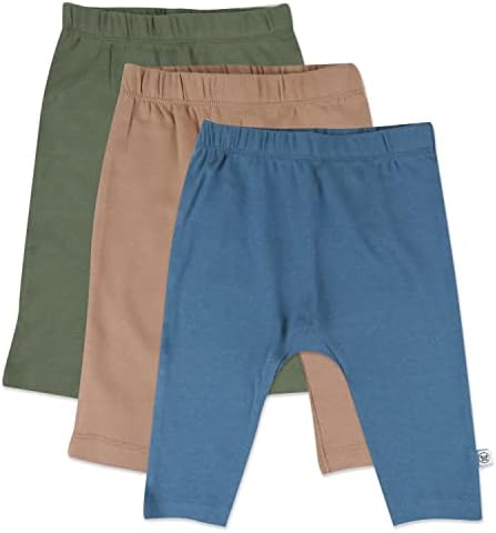 HonestBaby Unisex-Baby Multipack Harem Pants Roomy Fit Pull on Bottoms 100% by HonestBaby