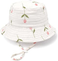 Baby Sun Hat Infant Toddler Summer Cotton Yarn Beach Bucket Hat by DANMY