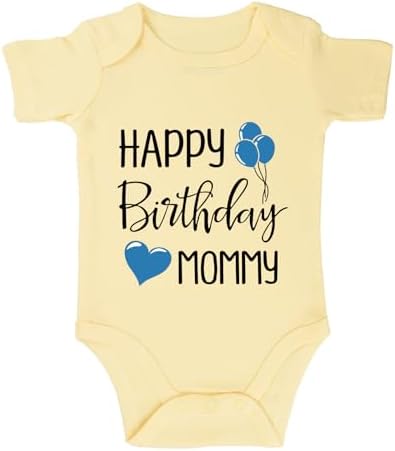 Happy Birthday Mommy Baby Bodysuit Happy Birthday Mommy Baby Outfit by Unknown