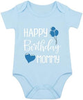 Happy Birthday Mommy Baby Bodysuit Happy Birthday Mommy Baby Outfit by Unknown