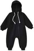 Unutiylo Unisex Baby Boys Girls Long Sleeve Infant Baby Zipper Hooded Jumpsuits by Unutiylo