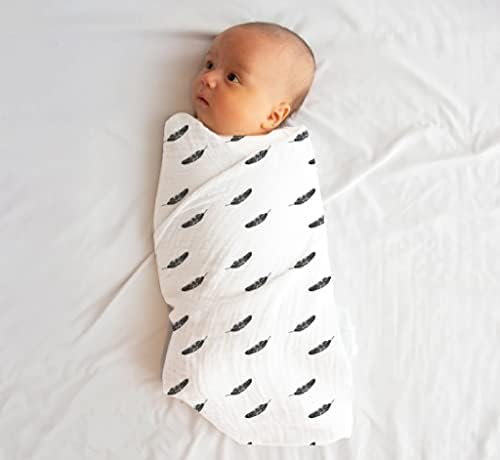 100% Muslin Swaddle Blankets, Baby Swaddling Blankets - Image 6