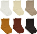 bistyle Baby Grip Ankle Socks 6 Pairs | Newborn Infant Toddlers Sock Organic by bistyle