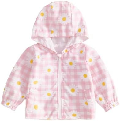 Toddler Baby Girl Windbreaker Jacket Zip Up Hoodie Long Sleeve Sweatshirt by Emmababy
