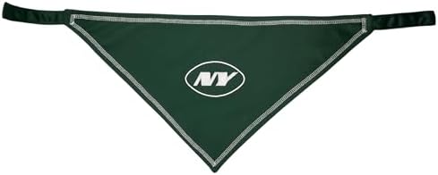 Pets First NFL New York Jets TIE Bandana, Size Small/Medium. Dog Bandana Scarf - Image 2