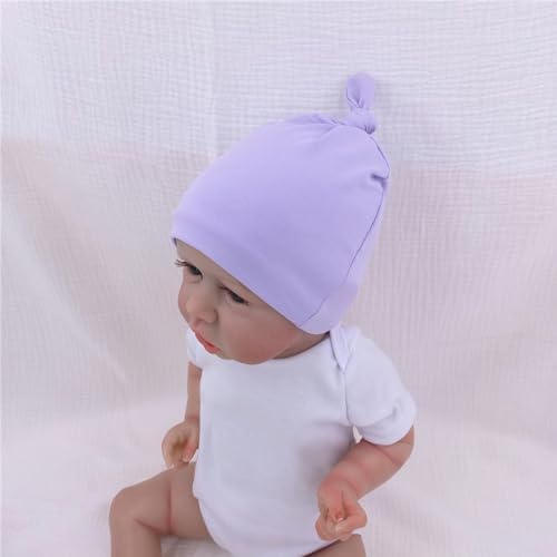Silky Satin Lined Newborn Hat Hair Care Knot Beanie Hats - Image 4