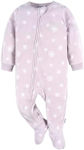Gerber Baby Girls' Toddler Fleece Footed Pajamas 3-pack - Image 3