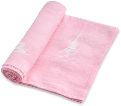 Baby Swaddle Blankets, Bamboo Muslin Receiving Blanket | 1-Pack, Lightweight & by IBESTOPIA