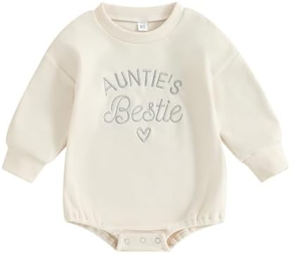 VISGOGO Newborn Infant Baby Boy Oversized Romper Sweater Bodysuits Coming Home by VISGOGO