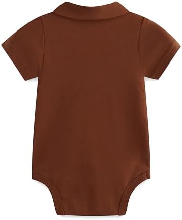 Baby Girl Collared Onsie Polo Bodysuit Boy Cotton Romper Short Sleeve 0~24M - Image 2
