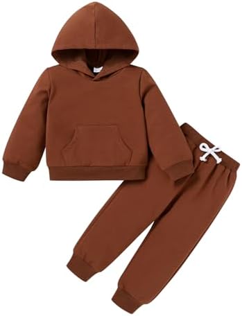 Happy Town Baby Fall Outfits for Girl Boy Long Sleeve Hoodie Top and Long by HappyTown