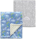CREVENT 2Pcs 30''X40'' Cute Cozy Fluffy Warm Baby Blankets by CREVENT