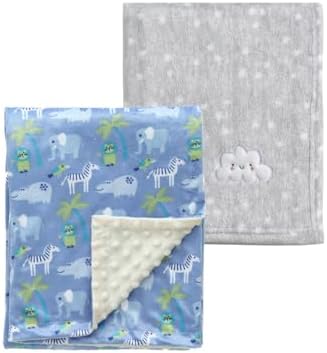 CREVENT 2Pcs 30''X40'' Cute Cozy Fluffy Warm Baby Blankets by CREVENT