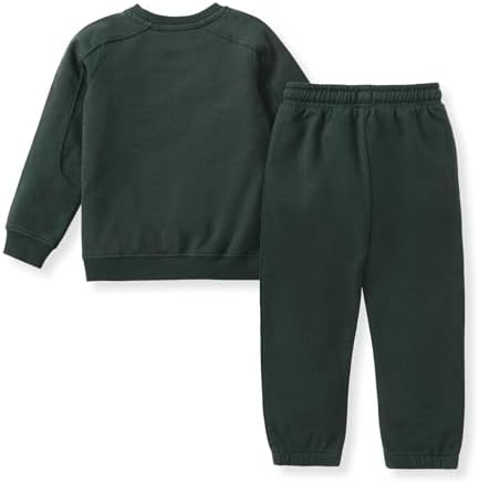 Burt's Bees Baby Boys Shirt and Pant Set, Long Sleeve Top & Bottom Outfit Bundle - Image 2