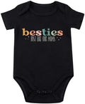 Besties Just Like Our Moms Baby Bodysuit Best Friend Baby Bodysuit Mom Besties by Unknown