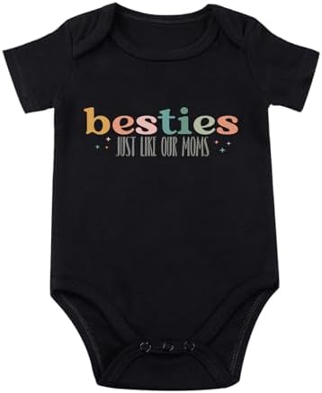 Besties Just Like Our Moms Baby Bodysuit Best Friend Baby Bodysuit Mom Besties by Unknown