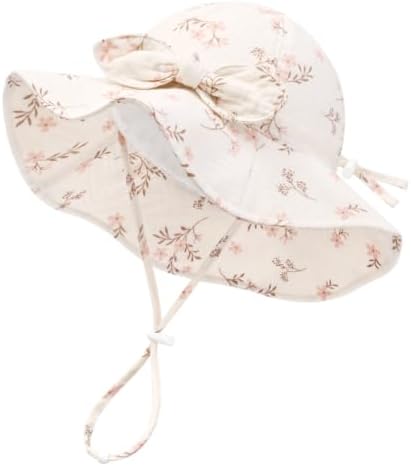 Baby Sun Hat Infant Toddler Girl Kids Sun Protection Beach Bucket Hats by DANMY