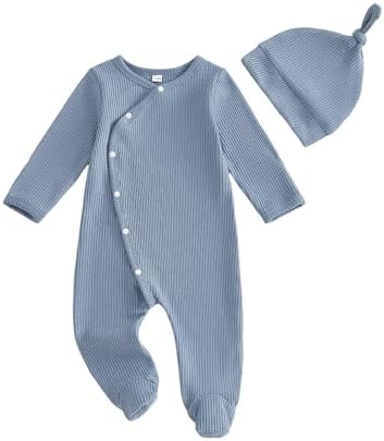 Kuriozud Newborn Baby Boy Going Home Outfit Kimono Romper by Kuriozud