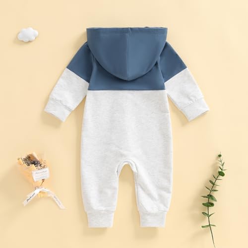 Fall Baby Clothes Newborn Boy Girl Hoodie Romper Long Sleeve Jumpsuit Winter - Image 4