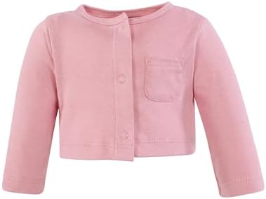 Hudson Baby Infant and Toddler Girls Cotton Dress and Cardigan Set - Image 5