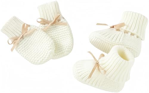 LAWKUL Baby Booties Knit Newborn Shoes Cozy First Walkers Infant Toddler Boots by LAWKUL