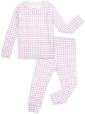 moimoln Cotton Modal Baby Toddler Pajamas Check Solid Leopard 6M-8Y by moimoln