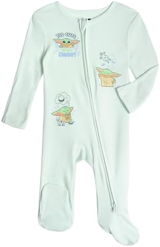 STAR WARS The Mandalorian Grogu Baby 2-Pack Footed One Piece Sleep N' Play - Image 2