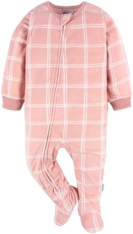 Gerber Baby Girls' Toddler Fleece Footed Pajamas 3-pack - Image 3