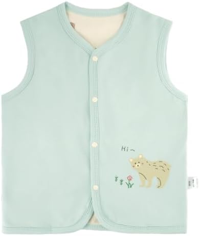 Baby Vest for Girls&Boys, Cotton Reversible Vest Coat for Spring & Autumn by CHICKIDDOS