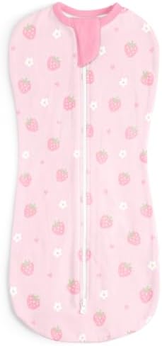 Baby Swaddle 0-2 Months, Cotton Arm-In Zipper Sleep Sack, Wearable Blankets Wrap by SANDJEST