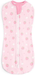 Baby Swaddle 0-2 Months, Cotton Arm-In Zipper Sleep Sack, Wearable Blankets Wrap by SANDJEST