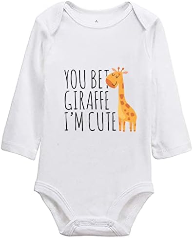 listery Funny Baby Clothes Boy Cute Giraffe Baby Funny Newborn by listery