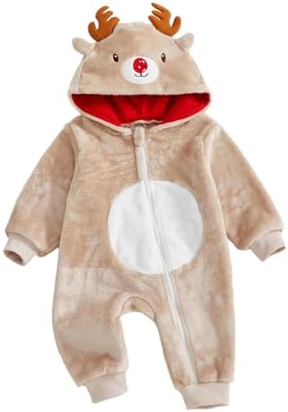 Fall Baby Clothes Newborn Boy Girl Hoodie Romper Long Sleeve Jumpsuit Winter by LedyChampswiinToddlerBaby