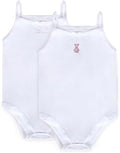 Feathers Baby Girl Tank Top Bodysuit Cotton One Piece 2 Pack, Sizes 3M-36M by FeathersUSA